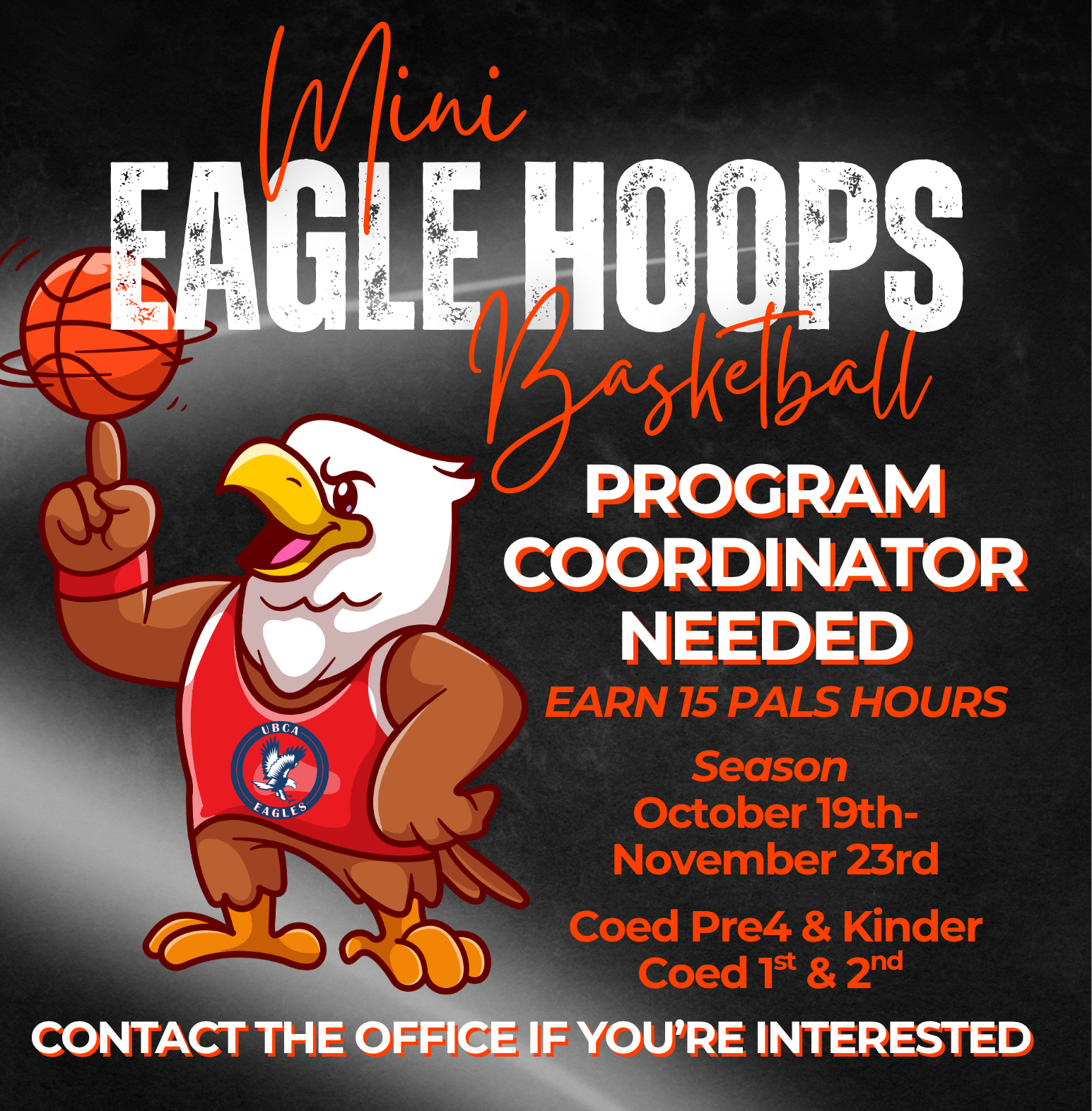 Eagle Hoops Basketball League Logo